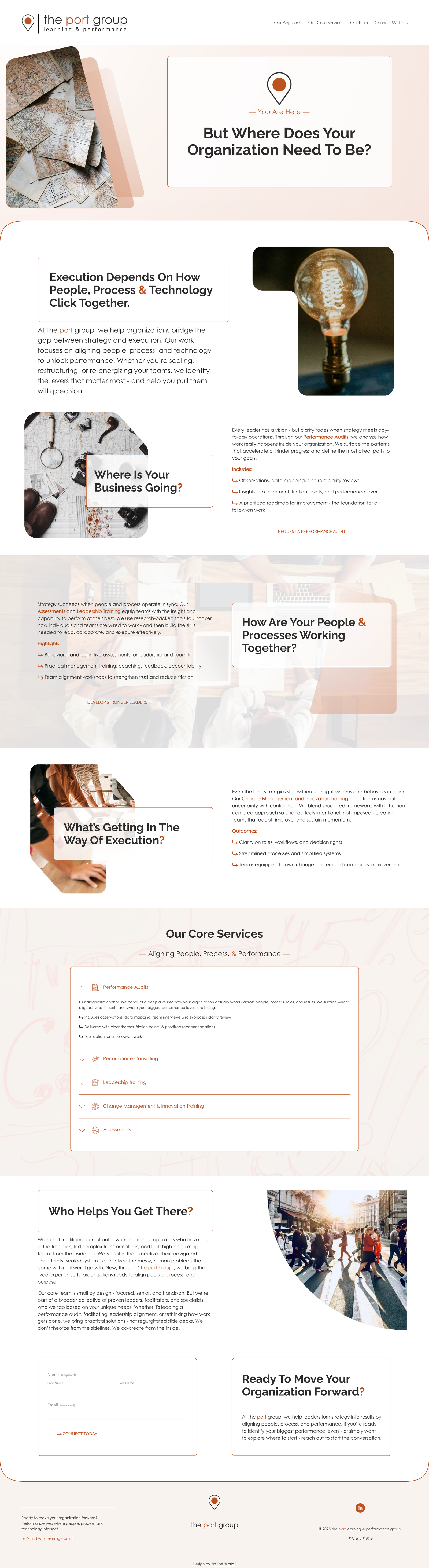 Static website - The Port Group