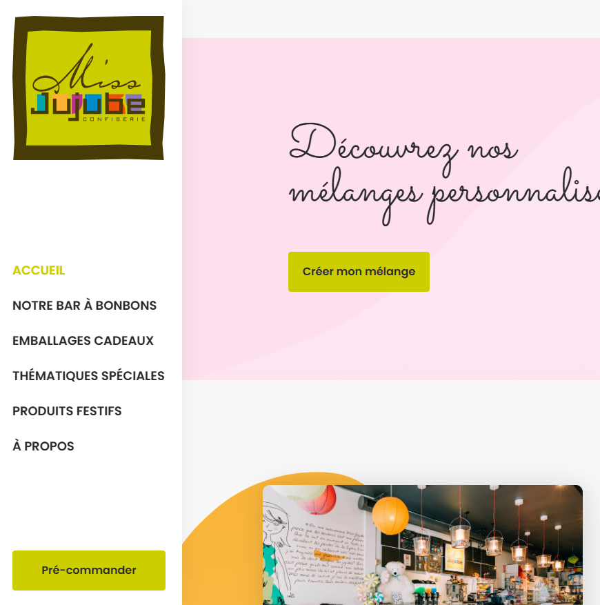 categories:website design/modification:services:static website - Site vitrine / Commerce alimentaire