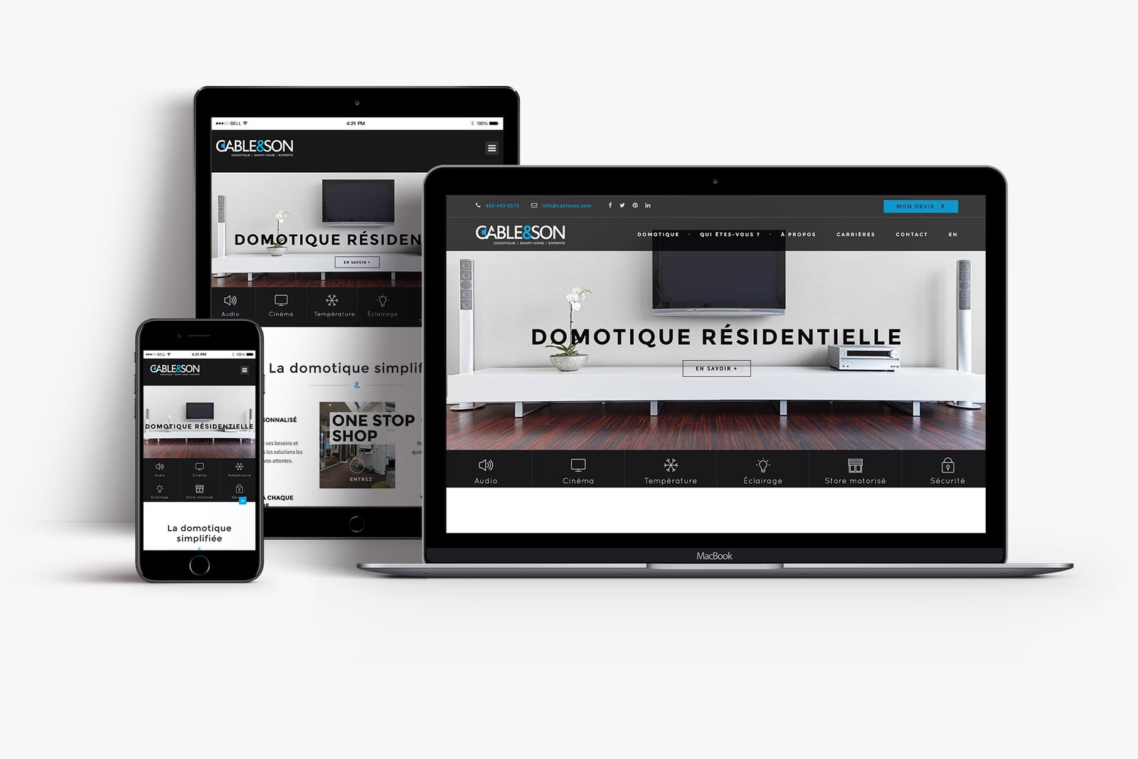Static website - Site vitrine | Électronique