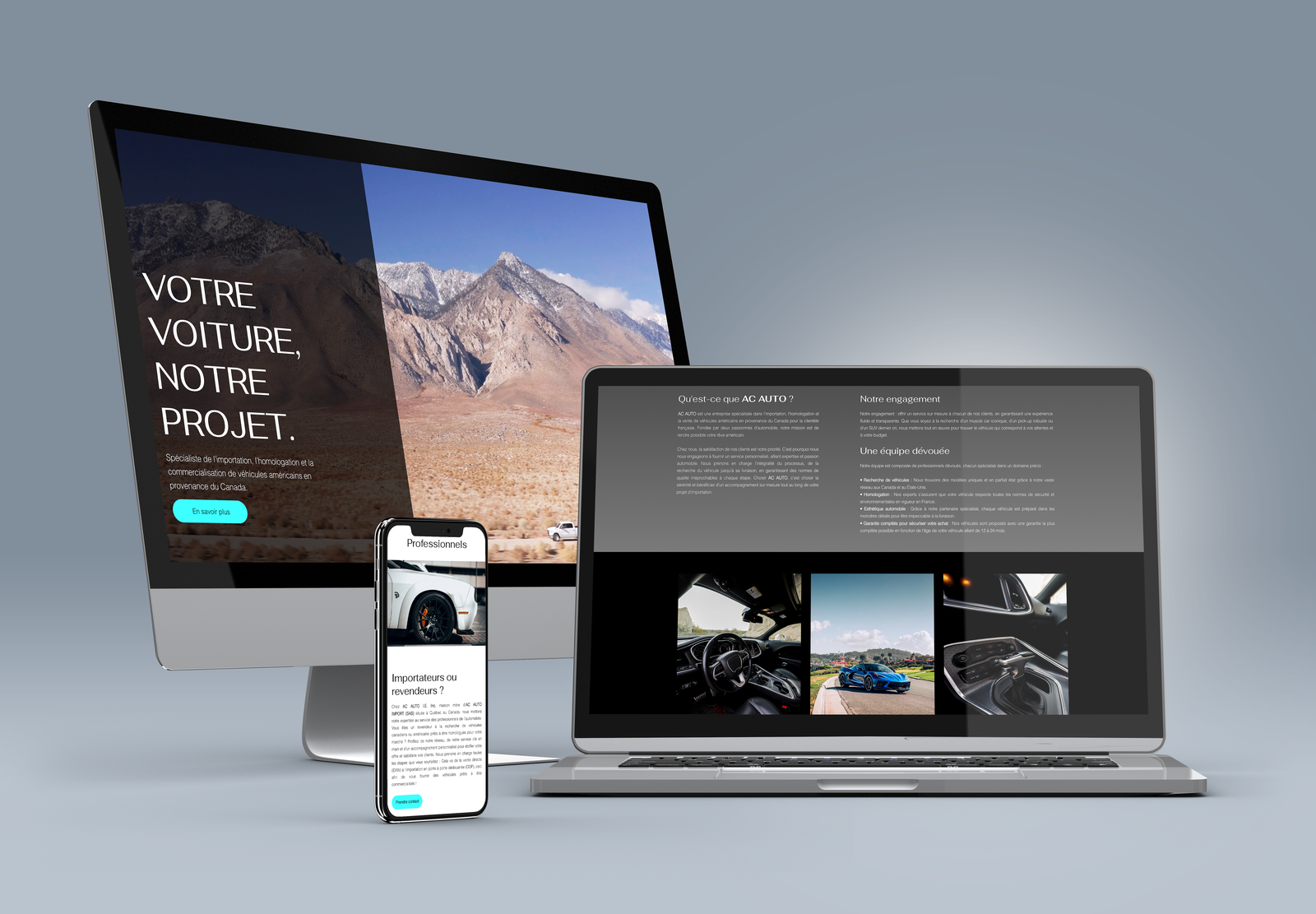 categories:website design/modification:services:static website - Réalisation de site web complet pour l'entreprise AC AUTO I.E.