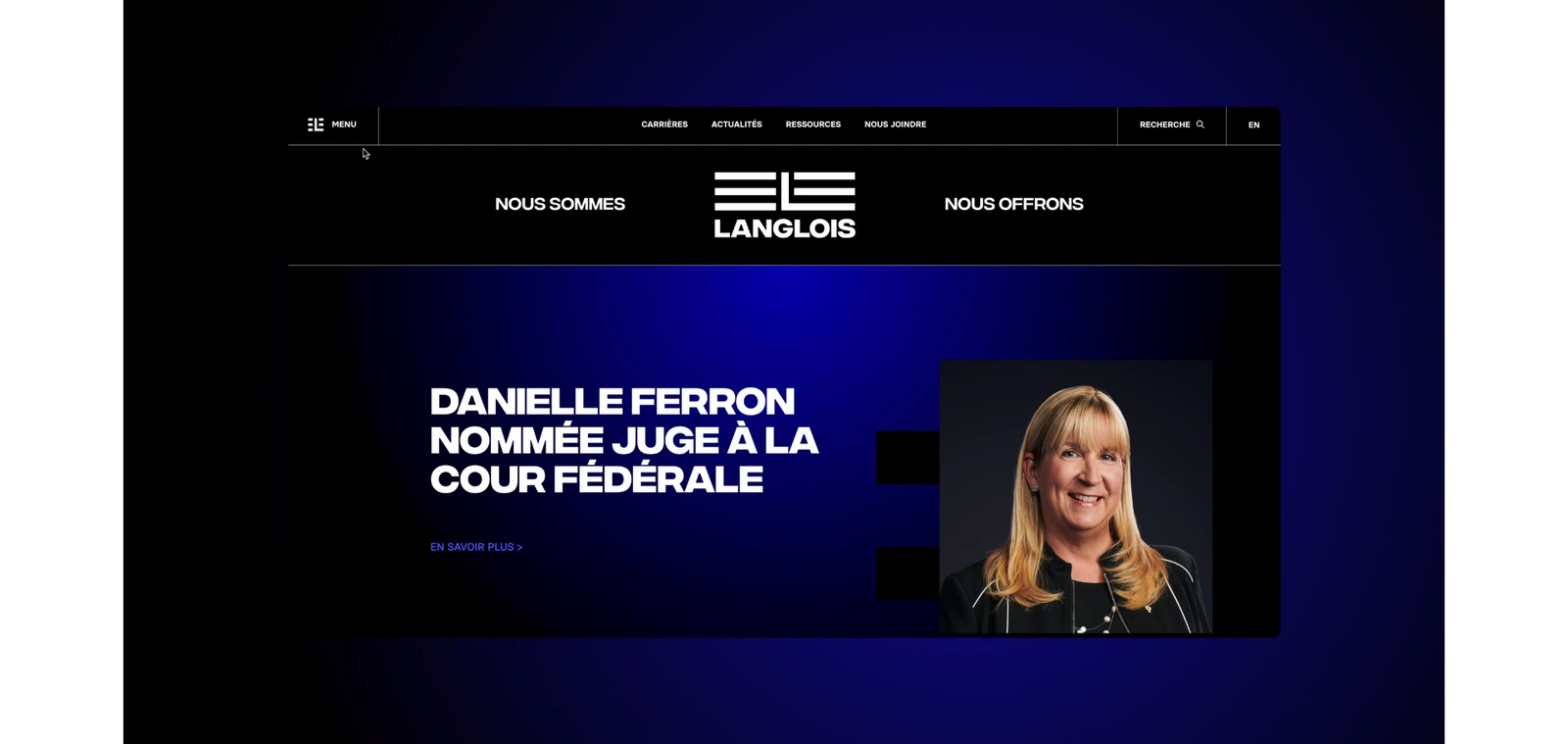 Site vitrine - Langlois Avocats