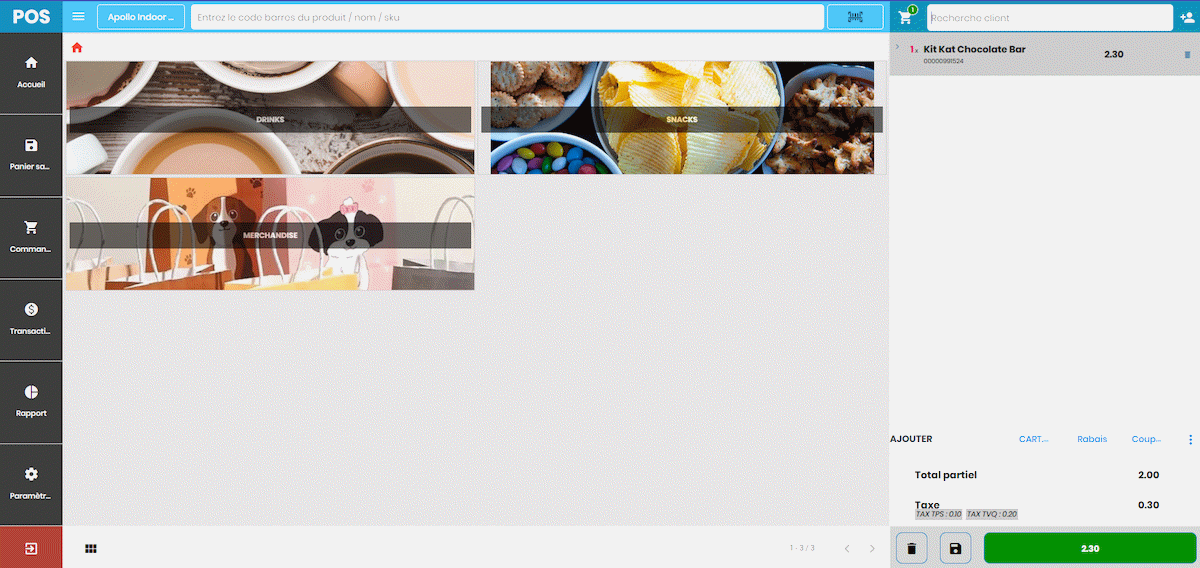 Point de vente (POV) - POS et gestion de programme de fidélité