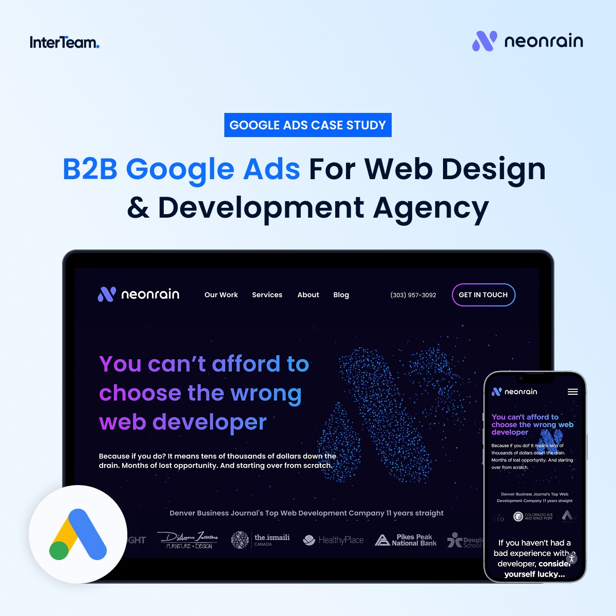 Branding and advertising (360 Marketing) - B2B Google Ads For Web Design & Development Agency