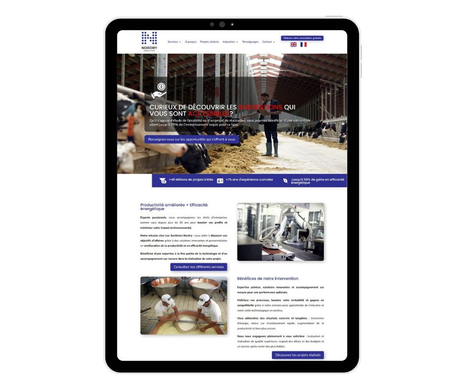 categories:website design/modification:services:static website - Nordry Systems