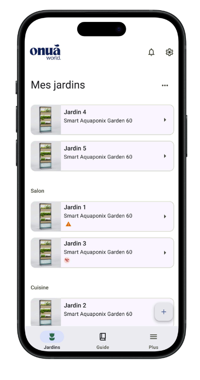 Mobile - Application mobile pour Jardins Intelligents