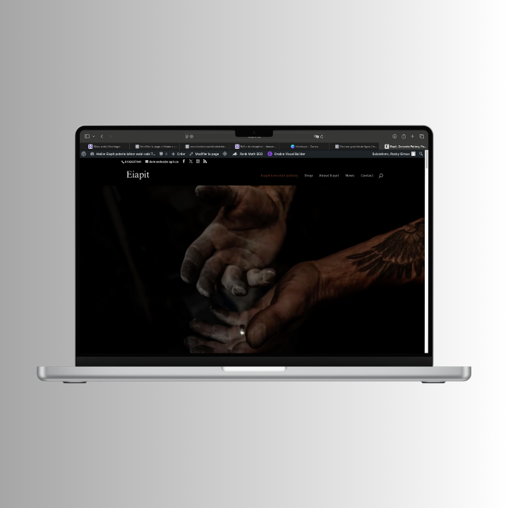 categories:website design/modification:services:static website - Site vitrine pour un artisan Eiapit