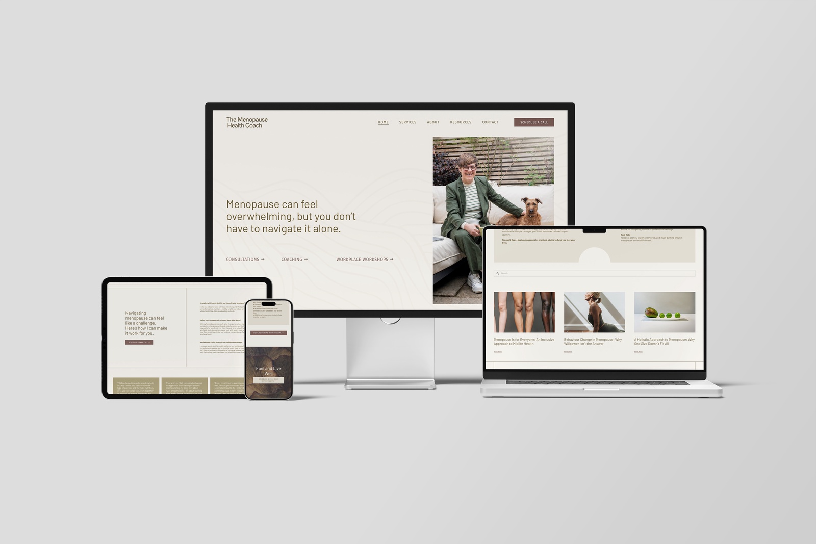 Static website - The Menopause Health Coach - Squarespace