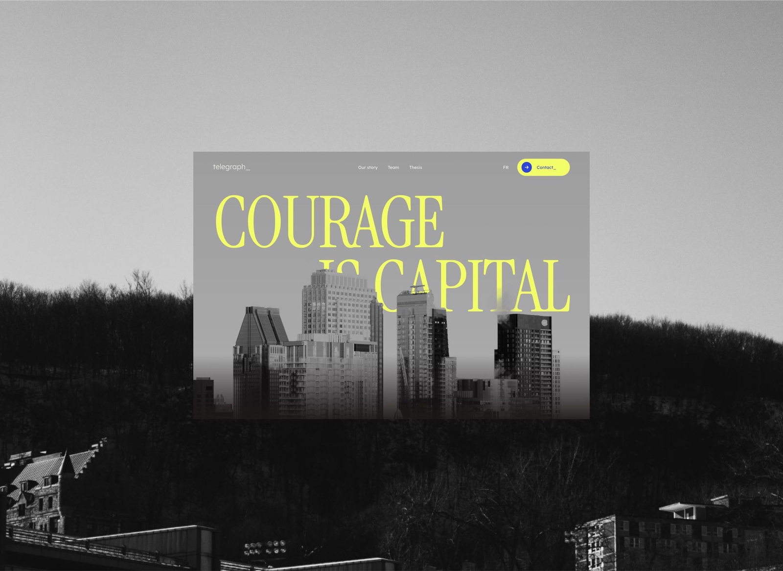 Page d'atterrissage - Site Web - Telegraph