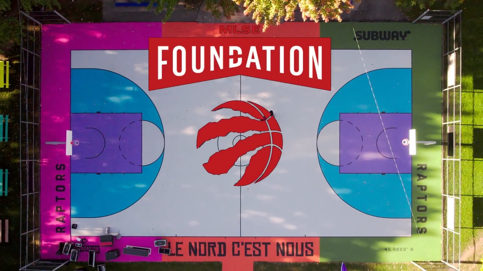 categories:audiovisual production:services:videos - Raptors open their 1st court in Montreal!