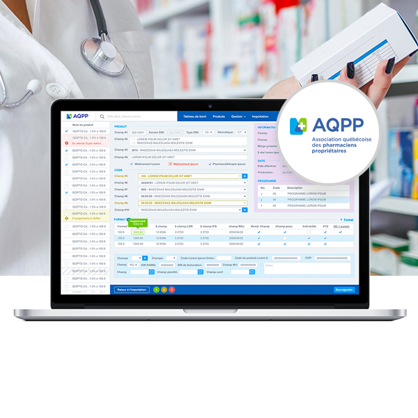 Desktop - Outil de gestion d’une liste de médicaments provinciale