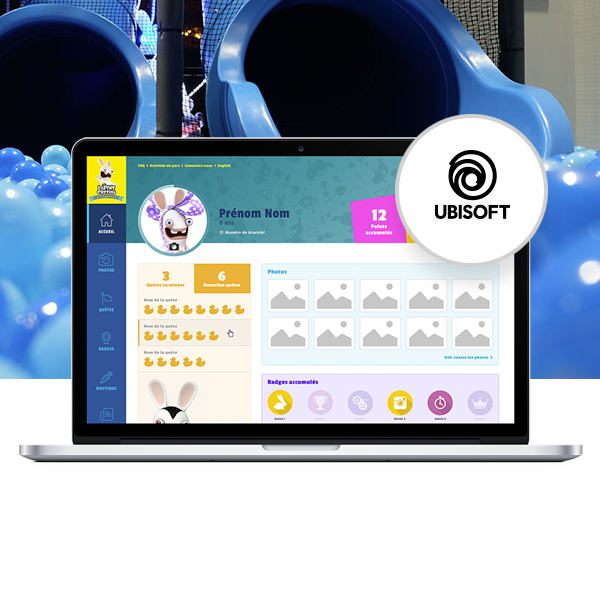 Design d'interface (UI/UX) - Application de ludification pour centres d'amusement