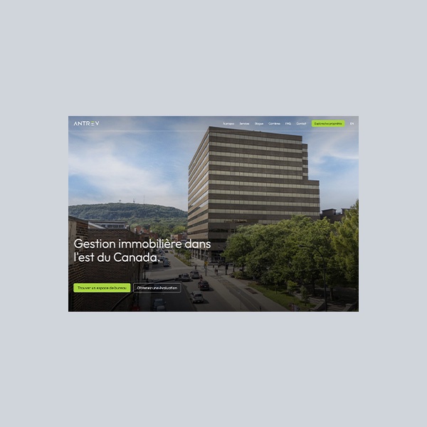 Static website - Site Web d'une société de gestion immobilière