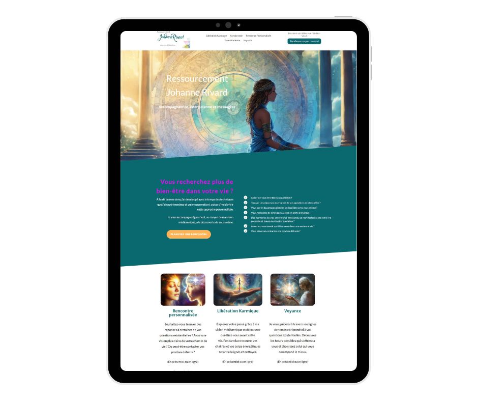 categories:website design/modification:services:static website - Ressourcement Johanne Rivard
