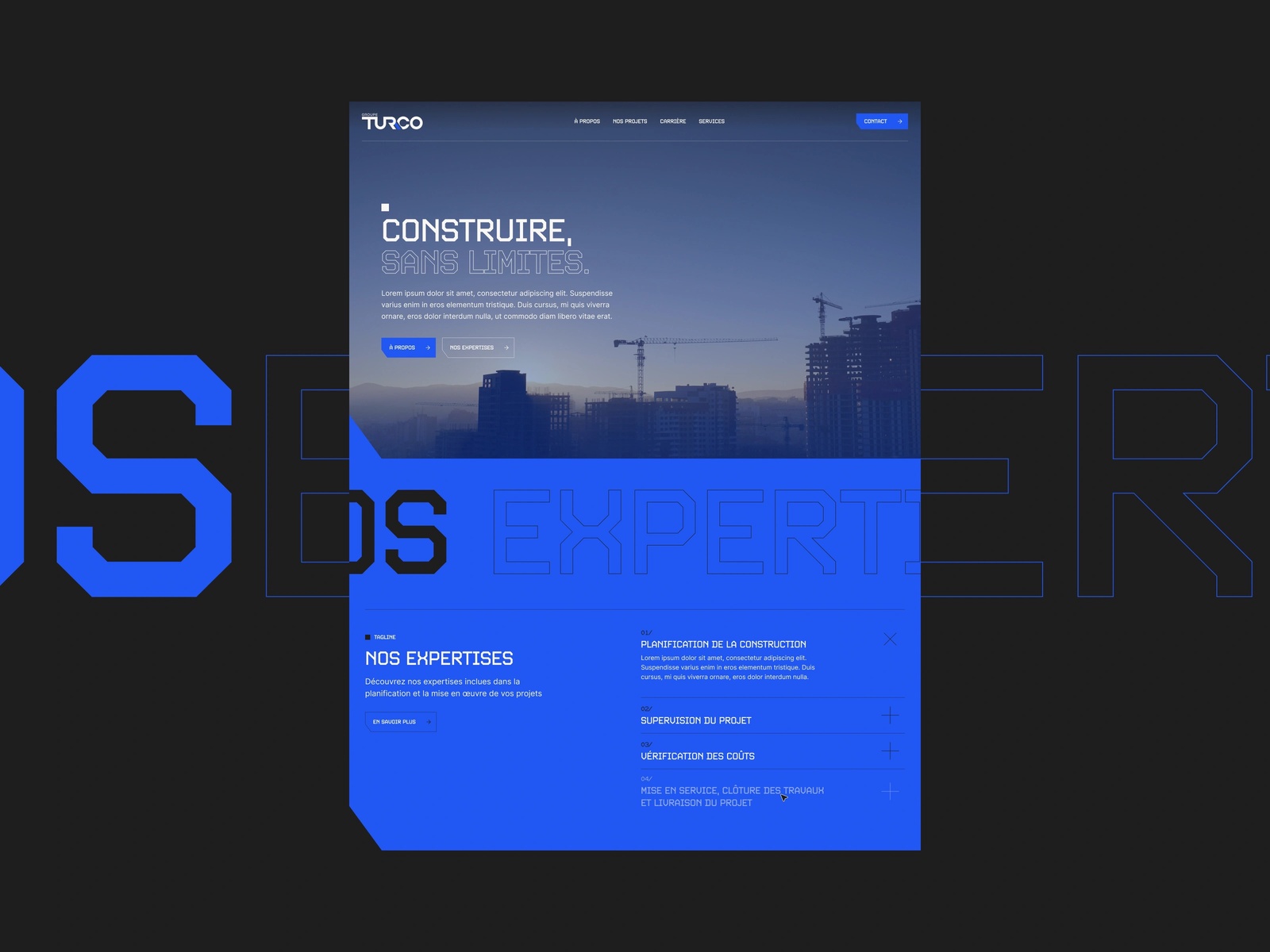 Site vitrine - Site Web - Groupe Tur-Co