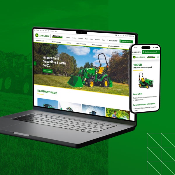 Création & modification de site web - Agritex