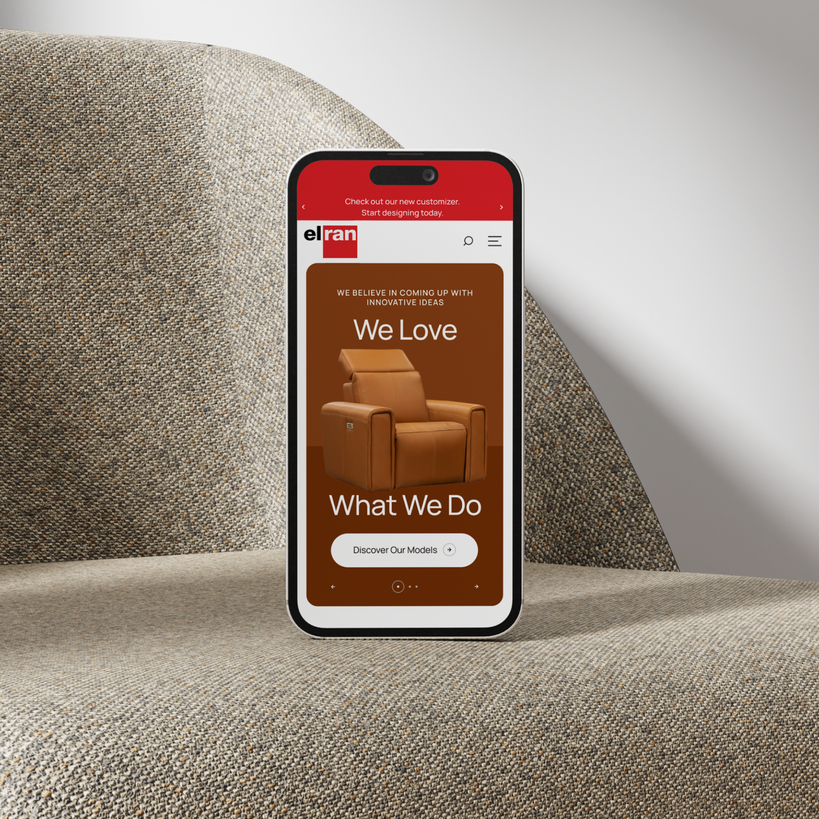 Interface design (UI/UX) - Elran Furniture