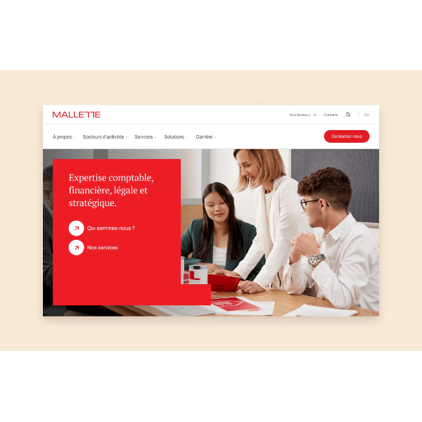 Static website - Site Web B2B pour Mallette