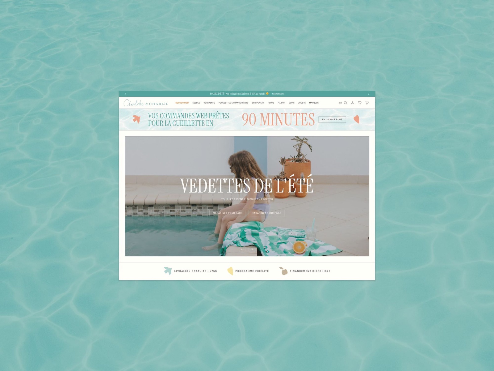 E-commerce - Site Web - Charlotte et Charlie