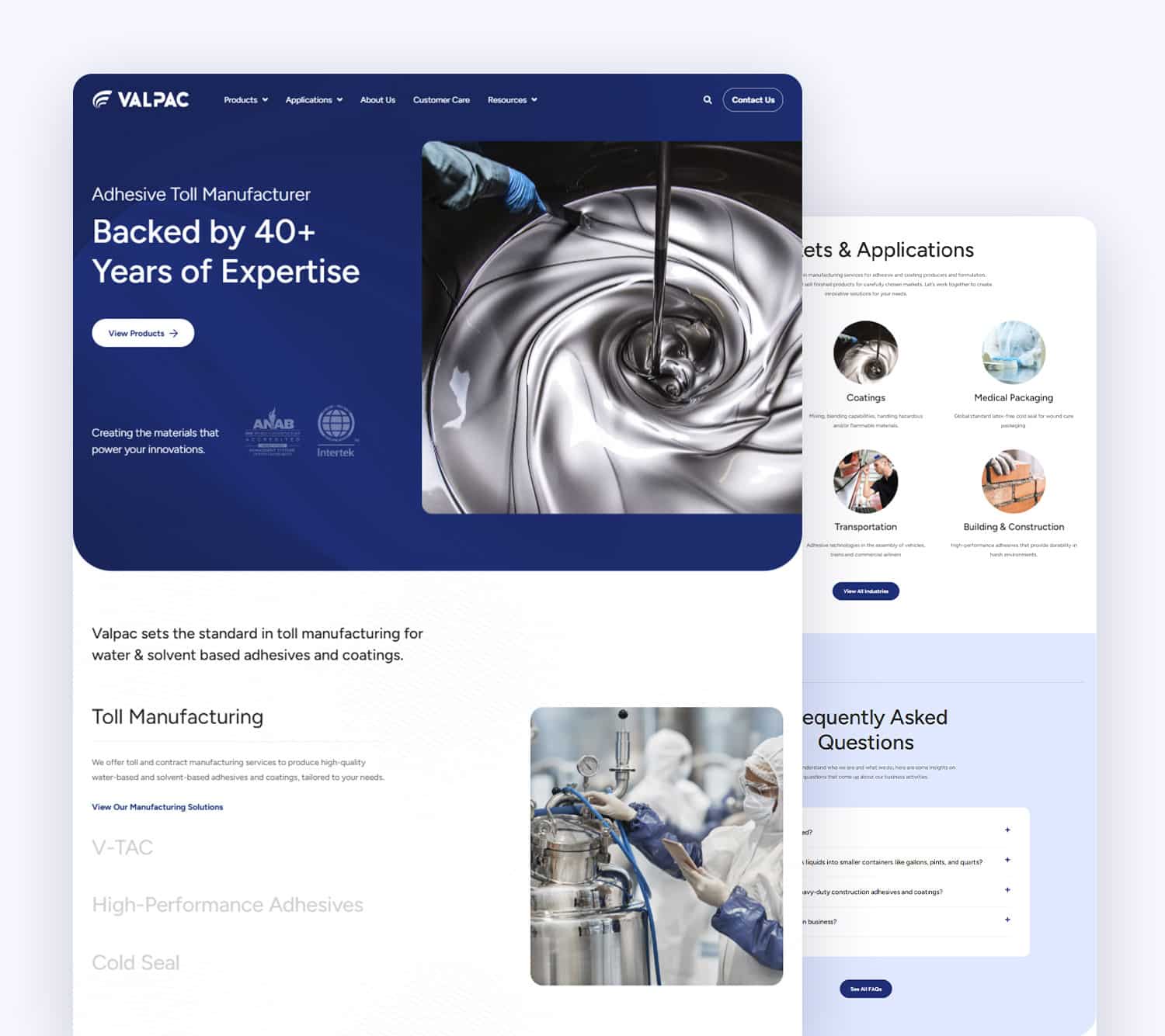 Static website - Valpac Website