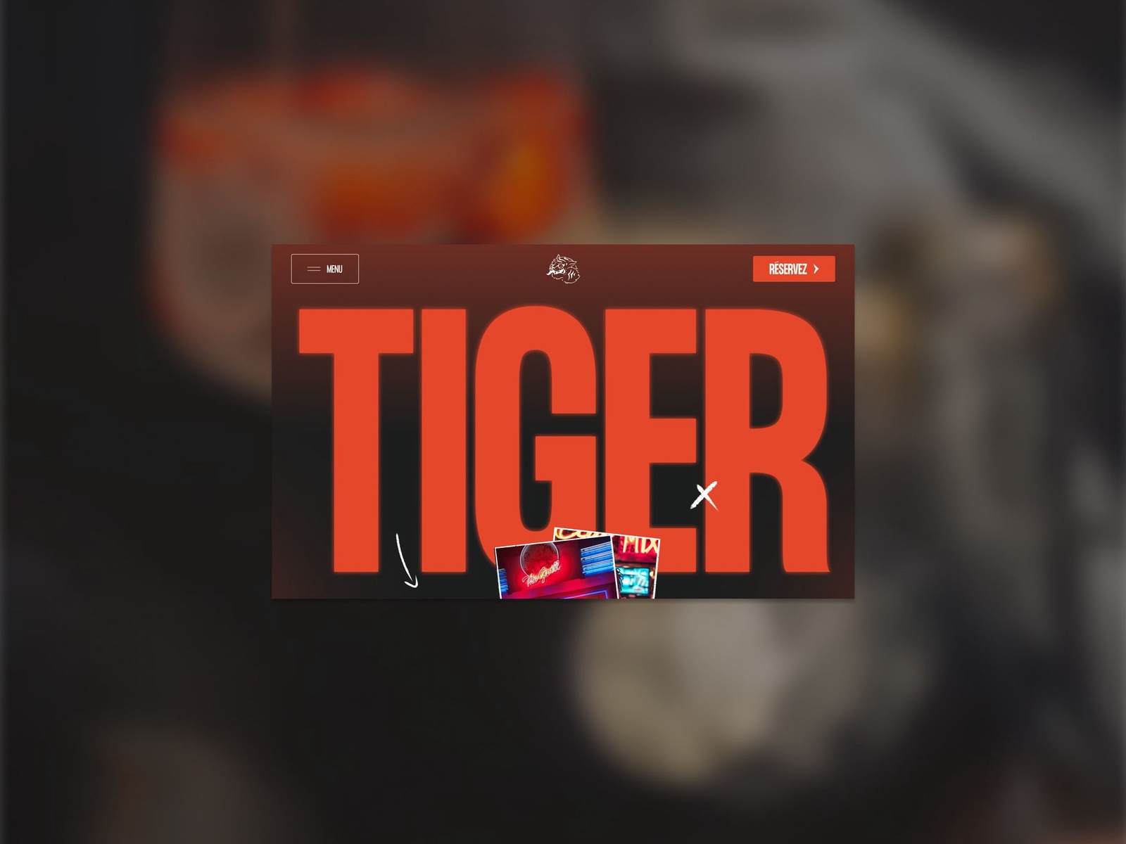 Page d'atterrissage - Site Web - Tiger Bar