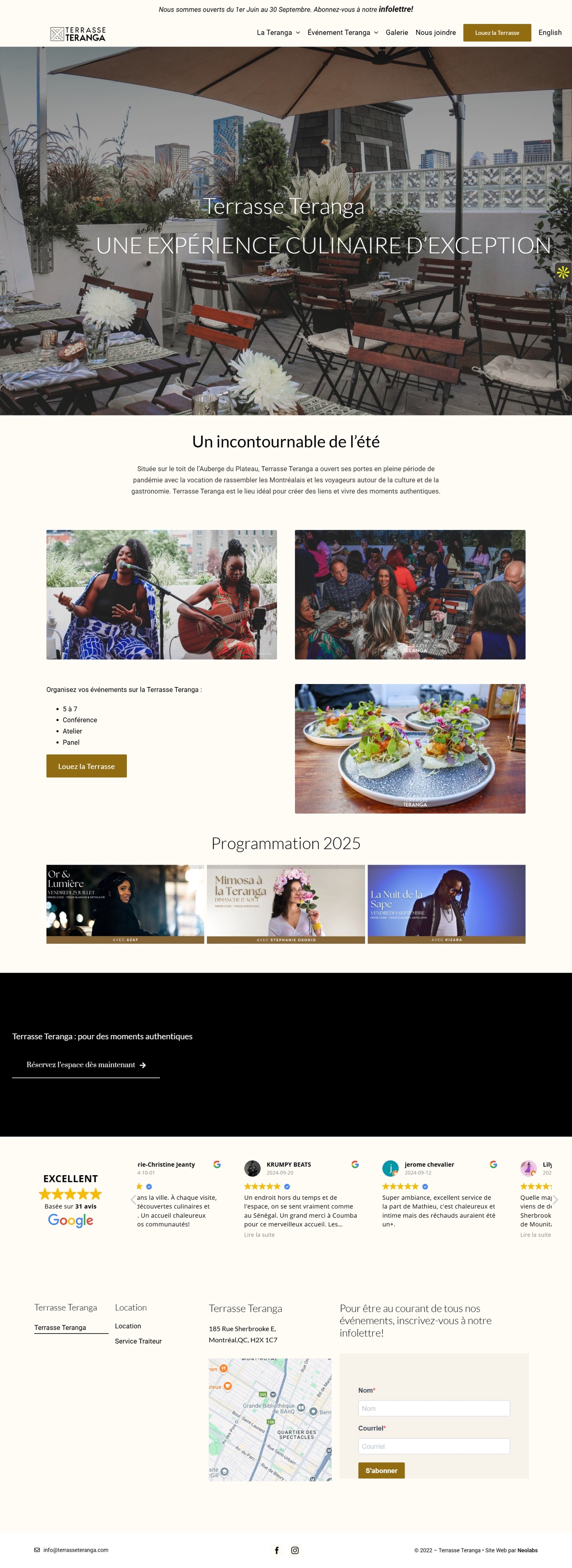 Static website - Crafting an Enchanting Digital Space: Neolabs' Touch on Terrasse Teranga