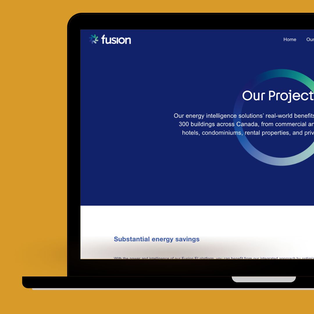 Site vitrine - Site web de Fusion Energy