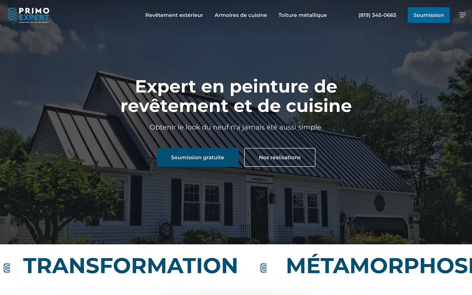 Site vitrine - Primo Expert