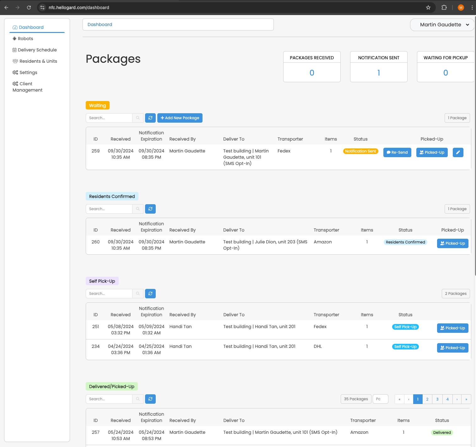 categories:managing software:services:custom - Tableau de bord pour robot de livraison de colis