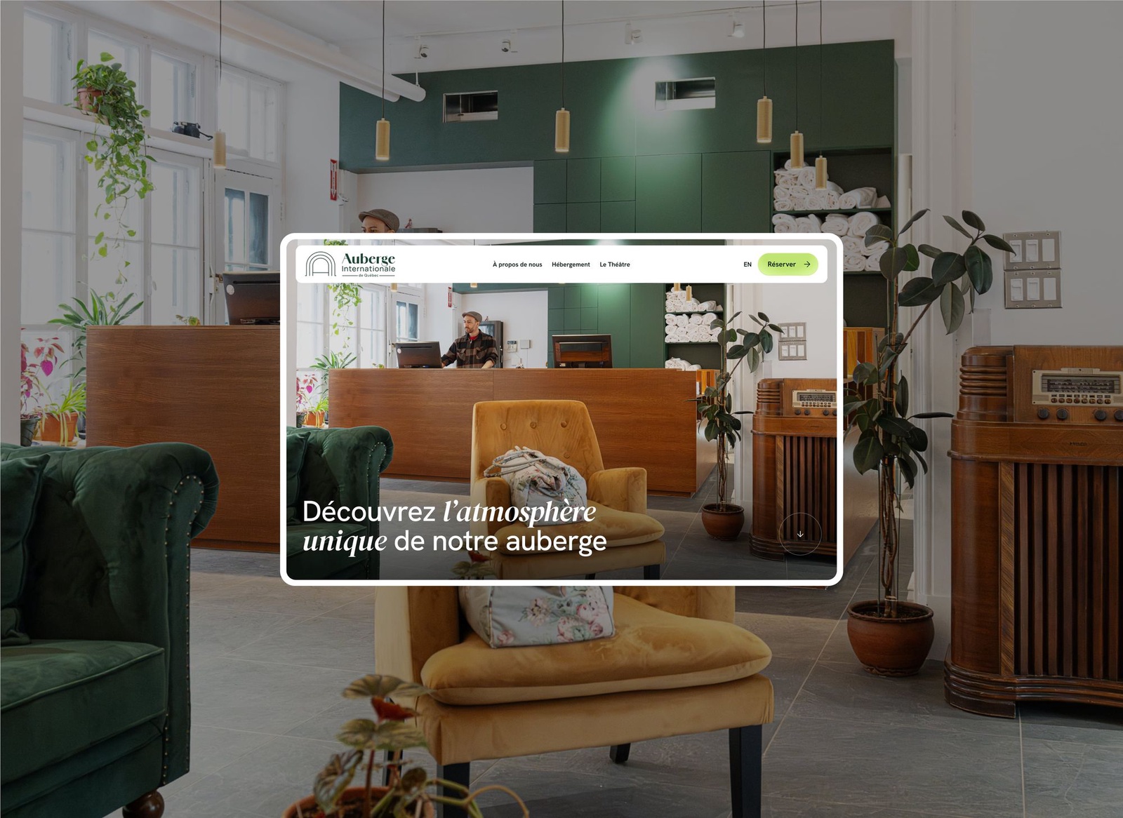 Site vitrine - Site Web - Auberge Internationale de Québec