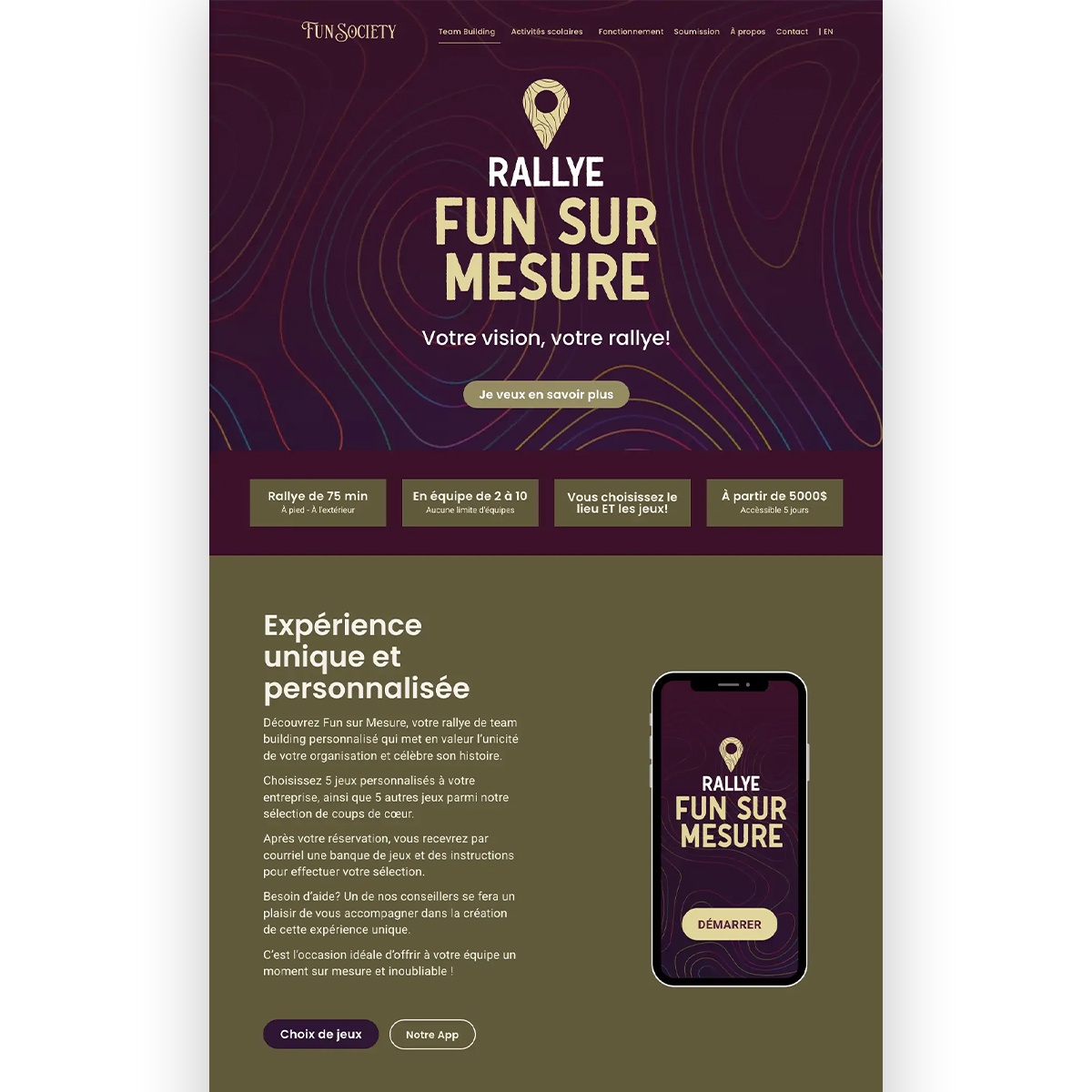 Site vitrine - Fun Society