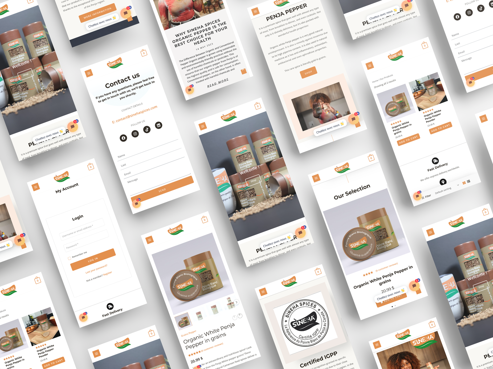 categories:website design/modification:services:e-commerce - Sineha Spices