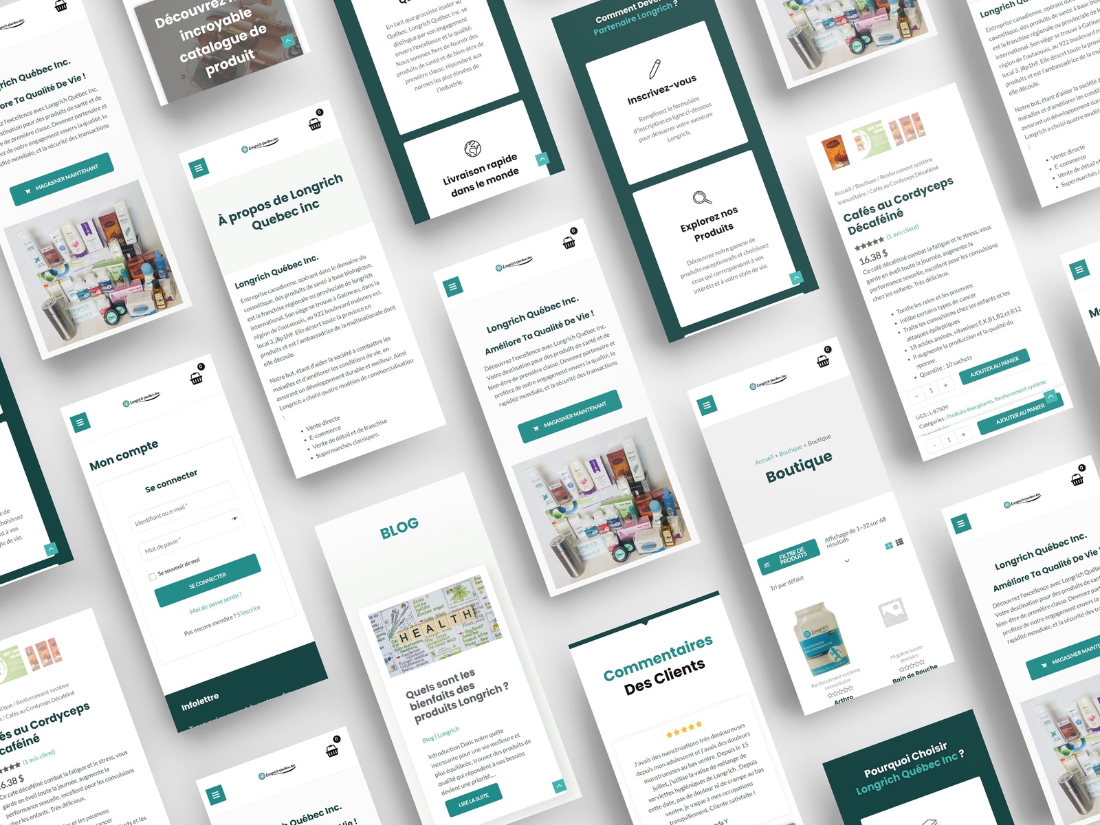 E-commerce - Creation de site web e-commerce - Longrich Quebec