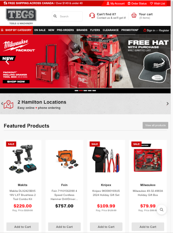 categories:website design/modification:services:e-commerce - Tegs Tools