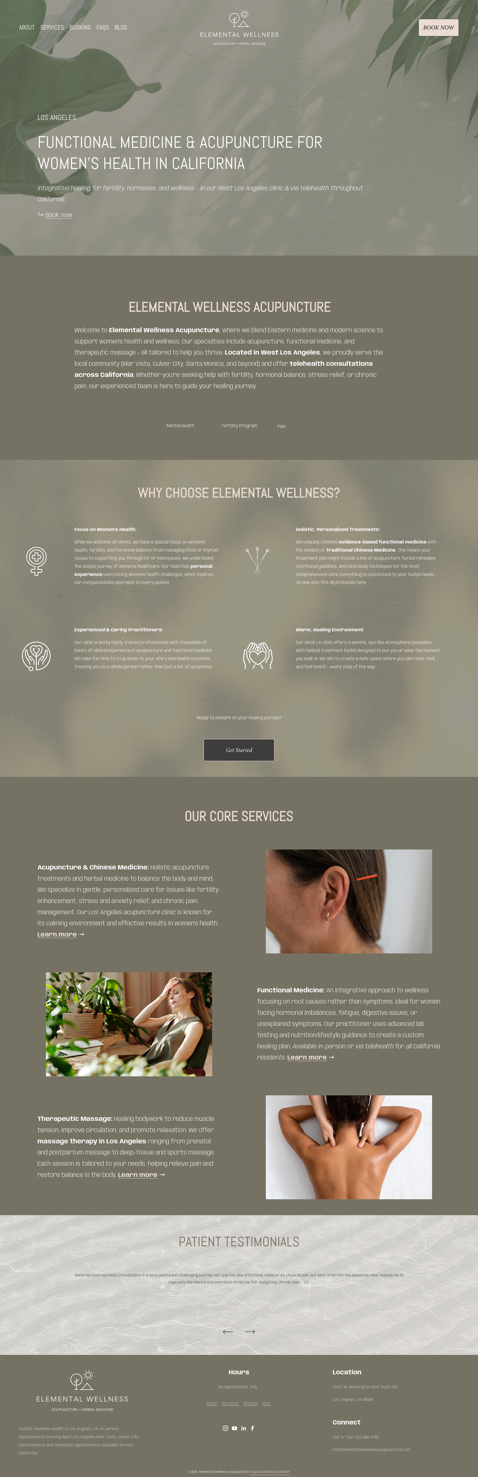 Static website - Elemental Wellness