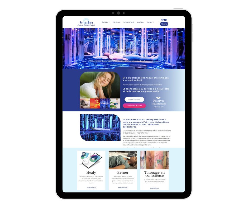 categories:website design/modification:services:e-commerce - Portail Bleu